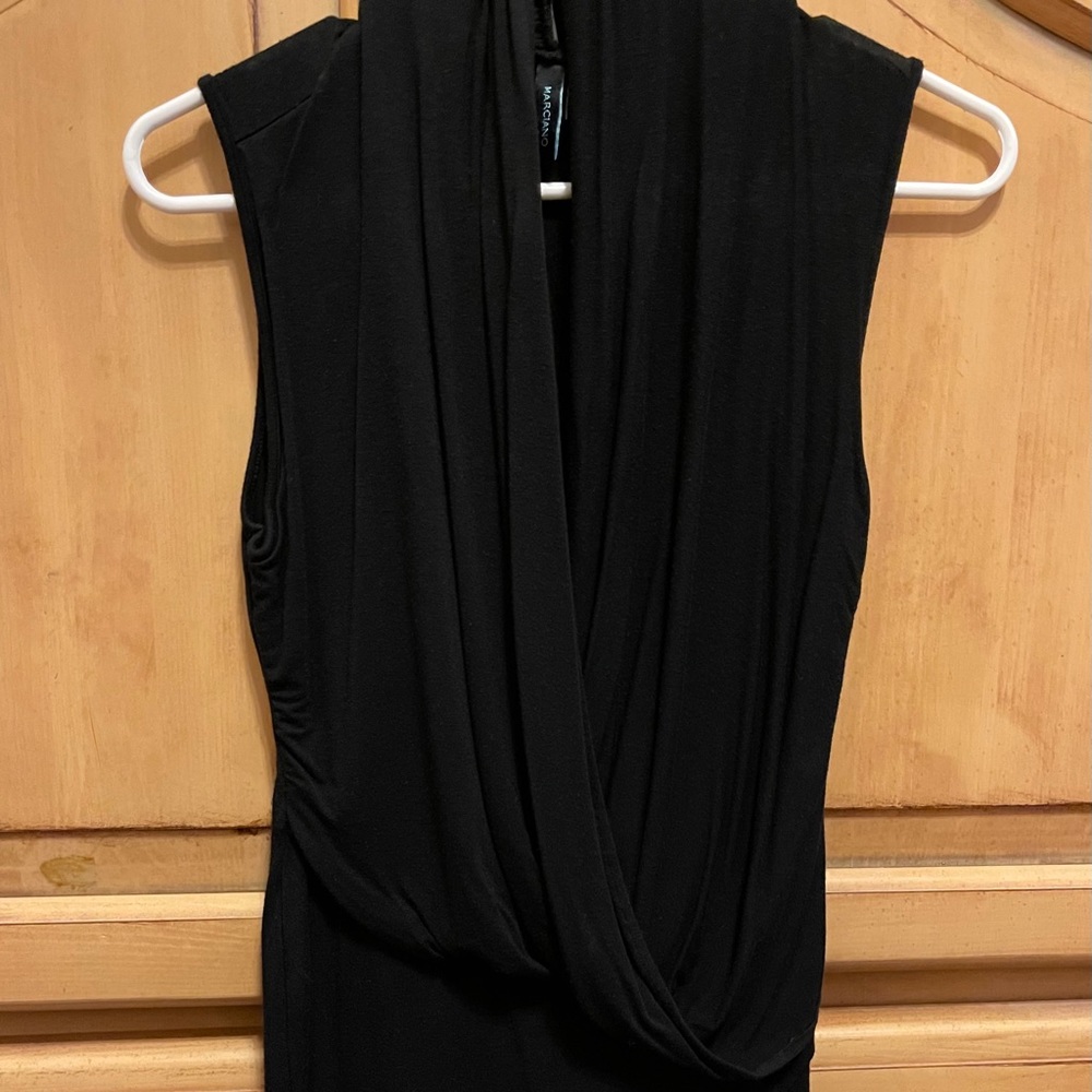 Asymmetrical sleeveless top